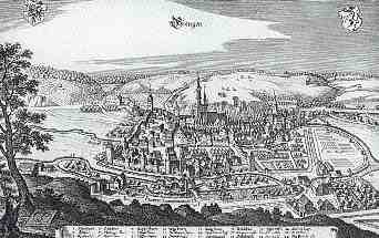 Merianstich von Giengen von 1488
