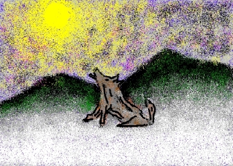 heulender Wolf