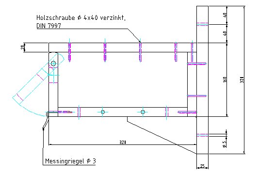 Seitenansicht, Nisthilfe fr Mauersegler