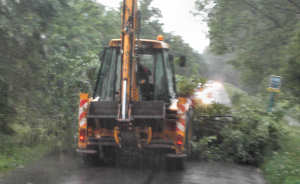 Unwetter in der Drausenniederung