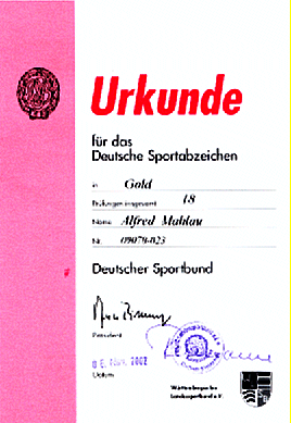 bisherige Urkunde