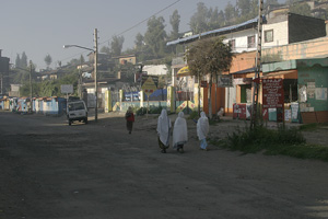 Straßendorf im Hochland