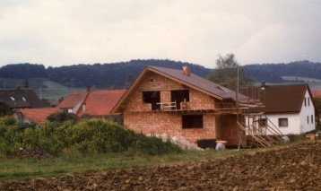 Rohbau mit Norddach