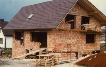 Süddach-Rohbau von Westen
