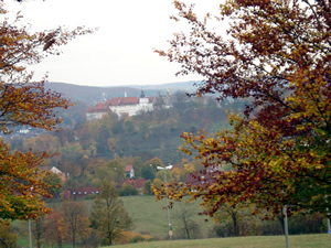 Blick auf Schloss Hellenstein
